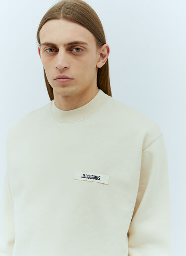 Jacquemus 르 스웨트셔츠 그로 그랭 베이지 jac0156019