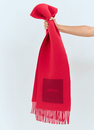 L'Echarpe Rond Carre Scarf Jacquemus L'Echarpe Rond Carre Scarf Red jac0158018