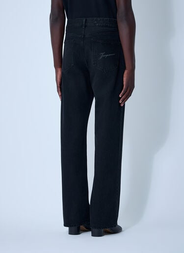 Jacquemus Le De-Nimes Droit Jeans Black jac0162006