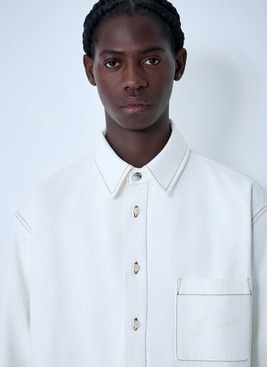 Jacquemus La Chemise Boulanger Shirt White jac0162007