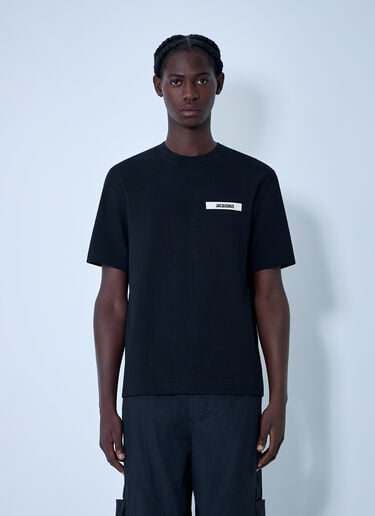 Jacquemus Le T-Shirt Gros Grain Black jac0162011