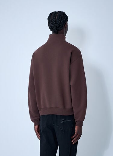 Jacquemus Le Camionneur Gros Grain Sweatshirt Brown jac0162012