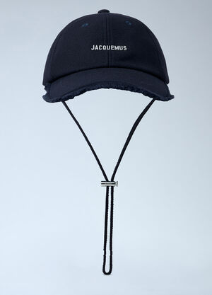 Jacquemus Logo Motif Baseball Cap Blue jac0162033