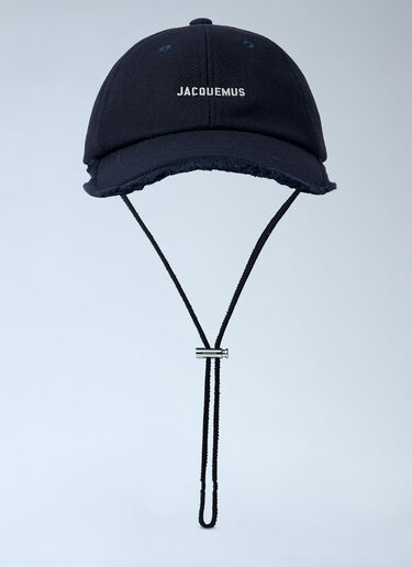 Jacquemus Logo Motif Baseball Cap Blue jac0162033