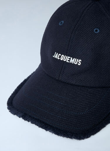 Jacquemus Logo Motif Baseball Cap Blue jac0162033