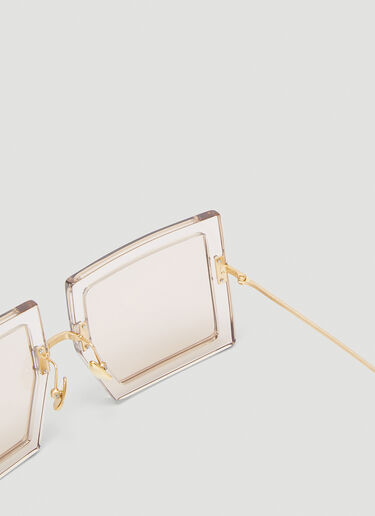 Les Lunettes Carrés Sunglasses Jacquemus Les Lunettes Carrés Sunglasses Beige jac0242082