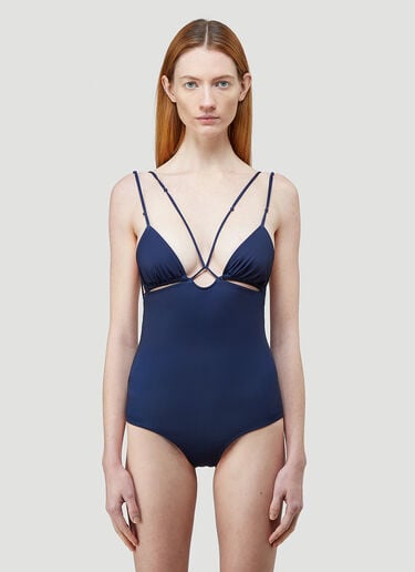 Le Maillot Pila Swimsuit Jacquemus Le Maillot Pila Swimsuit Blue jac0244047