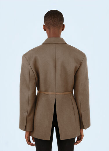 Jacquemus Double-Breasted Blazer Brown jac0246028