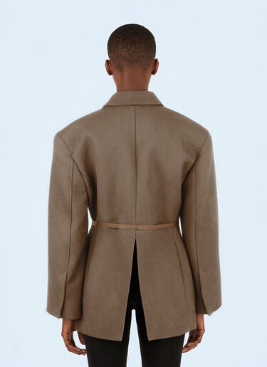 Double-Breasted Blazer Jacquemus Double-Breasted Blazer Brown jac0246028