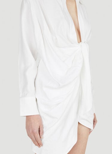 La Robe Bahia Mini Dress Jacquemus La Robe Bahia Mini Dress White jac0248014
