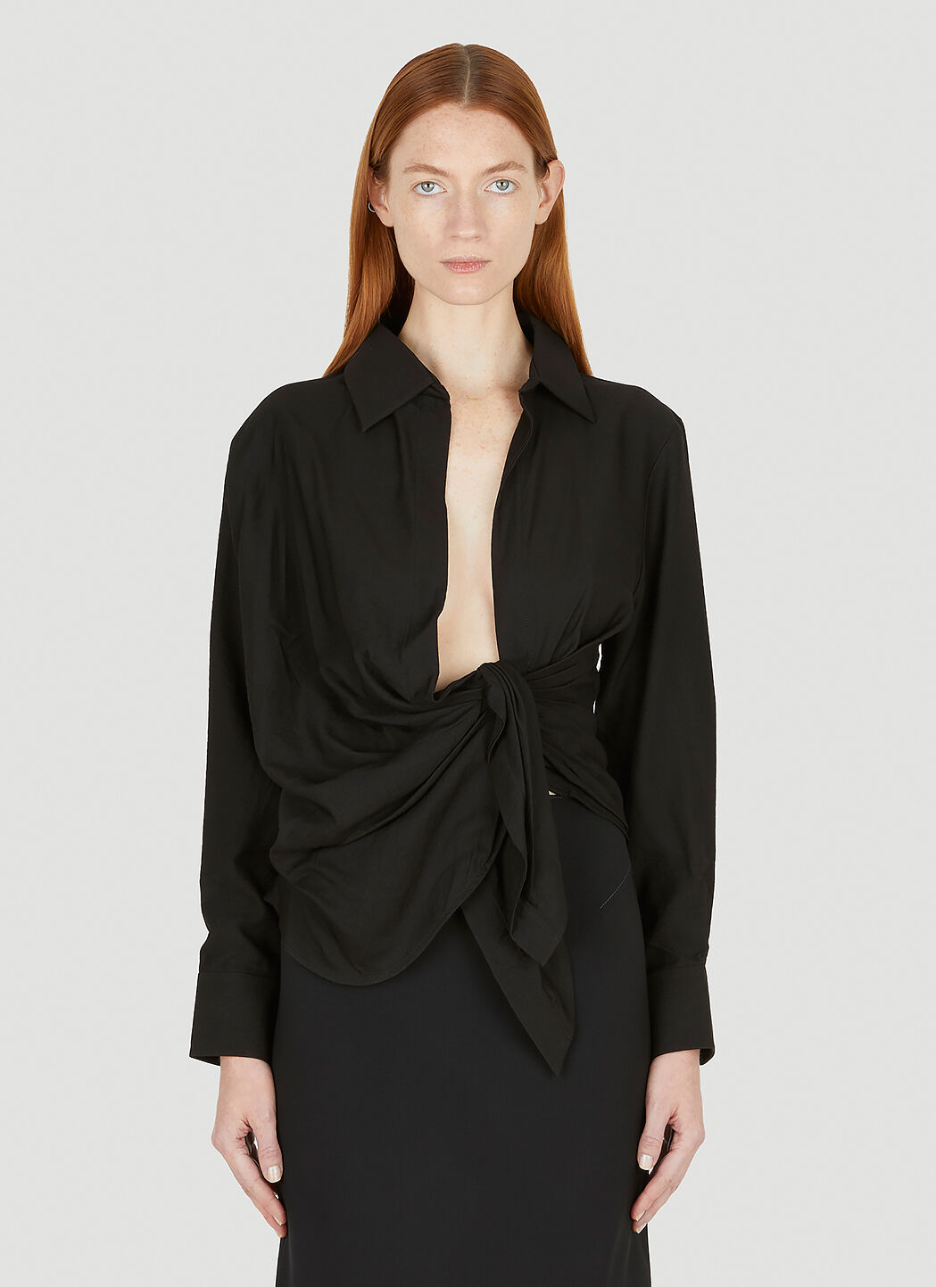 White 'La Chemise Bahia' Shirt by JACQUEMUS on Sale