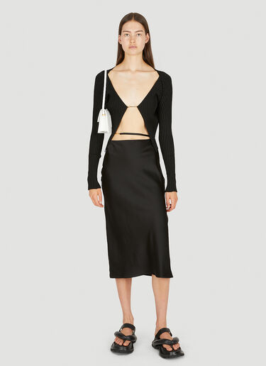 Jacquemus 라 마이 프랄루 롱 가디건 블랙 jac0250123