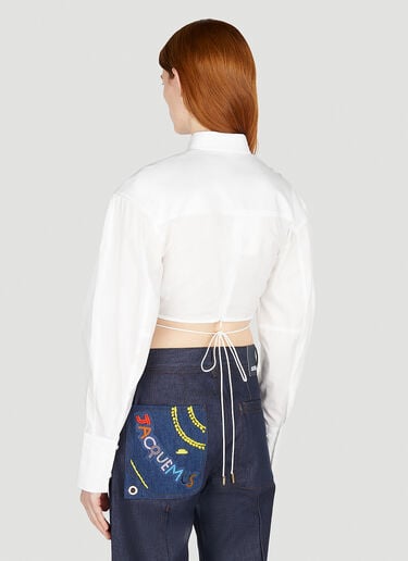 Jacquemus 라 슈미즈 플리다오 셔츠 화이트 jac0251007