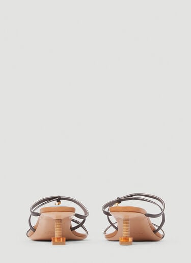 Les Basses Pralu 高跟凉鞋 Jacquemus Les Basses Pralu 高跟凉鞋 棕色 jac0251057