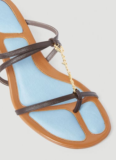 Les Basses Pralu 高跟凉鞋 Jacquemus Les Basses Pralu 高跟凉鞋 棕色 jac0251057