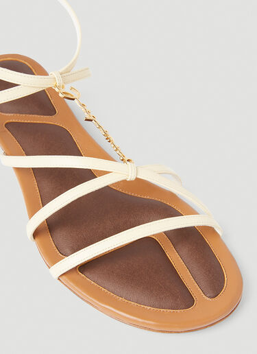 Jacquemus 레 상달 프랄뤼 샌들 크림 jac0251058