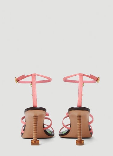 Les Pralu Hautes Heeled Sandals Jacquemus Les Pralu Hautes Heeled Sandals Pink jac0251059