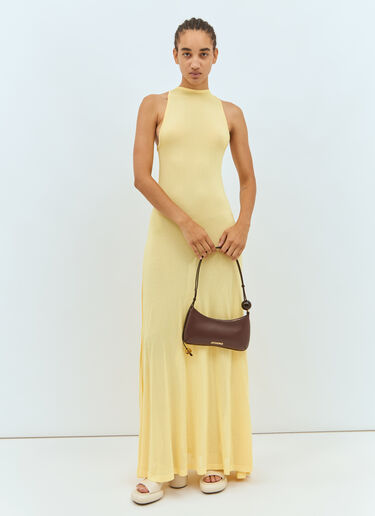 Jacquemus 르 비주 펄 숄더백 브라운 jac0251064