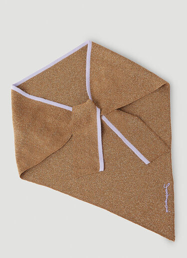 Le Foulard Brilho Scarf Jacquemus Le Foulard Brilho Scarf Brown jac0251122
