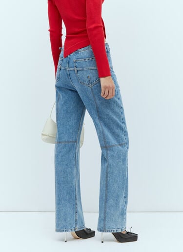라 데 님 카라코 진 Jacquemus 라 데 님 카라코 진 블루 jac0254025