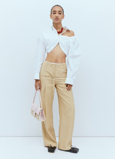 Jacquemus 르 밤비노 롱 오지에 숄더백 핑크 jac0254071