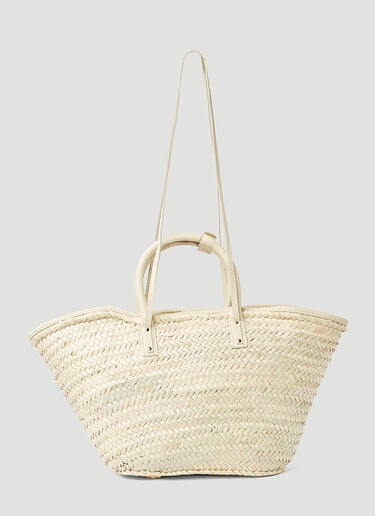 Jacquemus Le Panier Soli Tote Bag Cream jac0254087