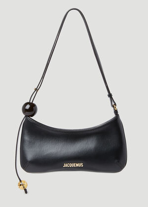 Jacquemus Le Bisou Perle Shoulder Bag Black jac0254093
