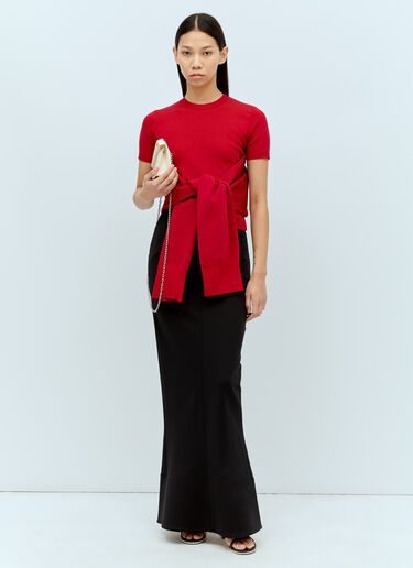 Jacquemus 라 쥐프 에스칼라 미디 스커트 블랙 jac0256007