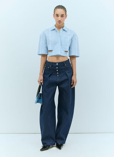 라 슈미즈 쿠르트 바리 셔츠 Jacquemus 라 슈미즈 쿠르트 바리 셔츠 블루 jac0256017