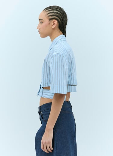 라 슈미즈 쿠르트 바리 셔츠 Jacquemus 라 슈미즈 쿠르트 바리 셔츠 블루 jac0256017
