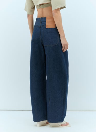 Jacquemus 르 데-님 오발로 진  블루 jac0256026