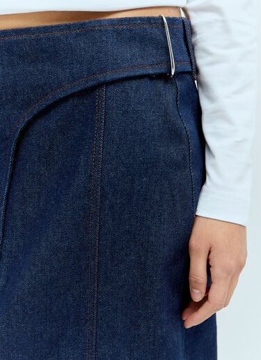 라 쥐프 드 님 오브라 미디 스커트 Jacquemus 라 쥐프 드 님 오브라 미디 스커트 블루 jac0256027