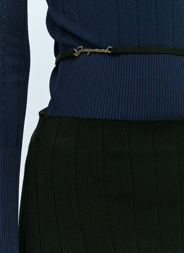 Jacquemus La Jupe Pralà 中长半身裙 黑色 jac0256033