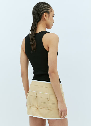 Jacquemus 르 바디 그로 그랭 바디수트 블랙 jac0256038