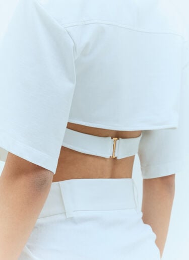 Le T-Shirt Bahia Court Jacquemus Le T-Shirt Bahia Court White jac0256040