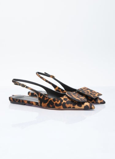 Les Slingbacks Duelo Flats Jacquemus Les Slingbacks Duelo Flats Brown jac0256046
