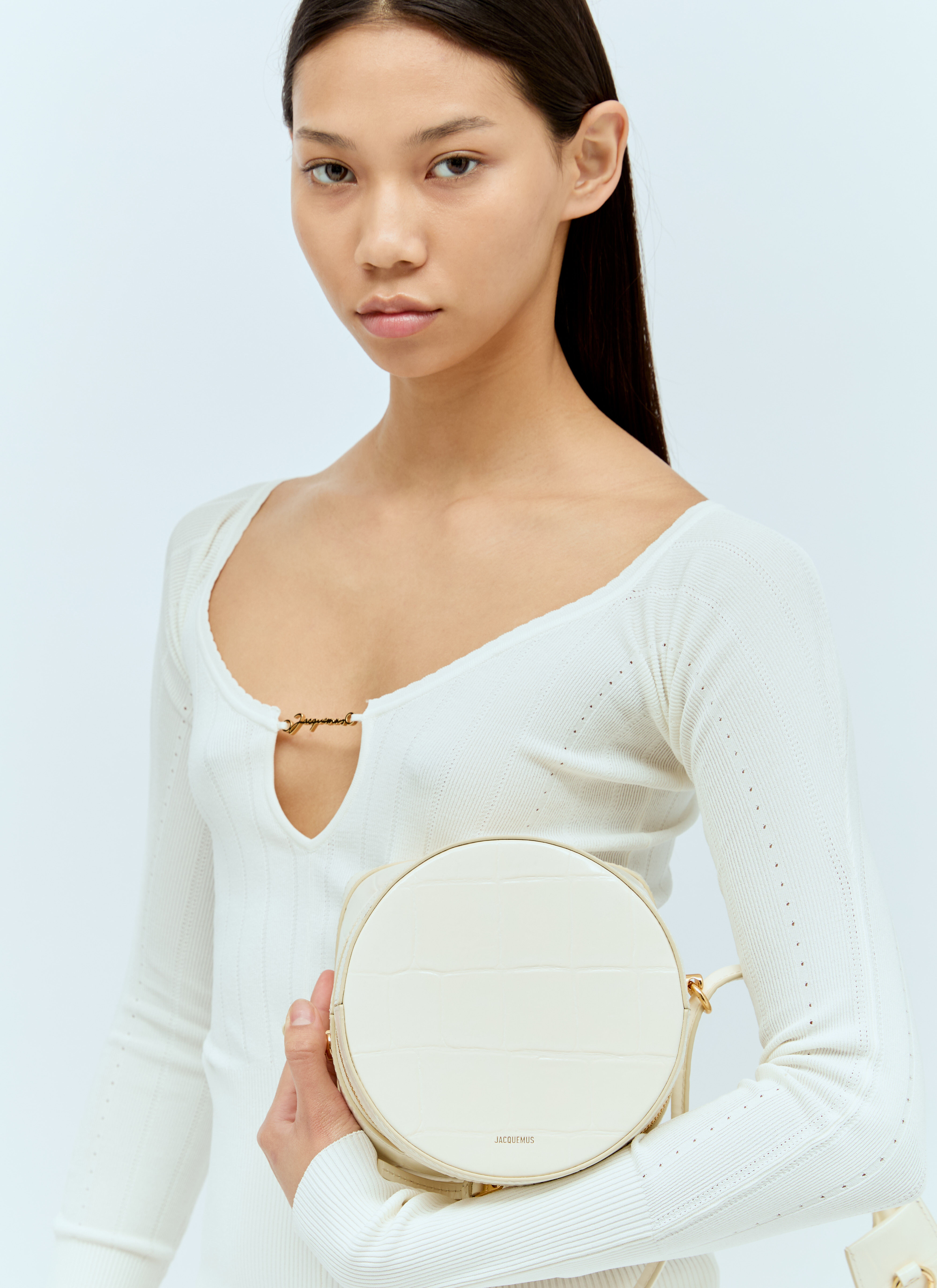 Le Vanito leather shoulder bag in white - Jacquemus | Mytheresa