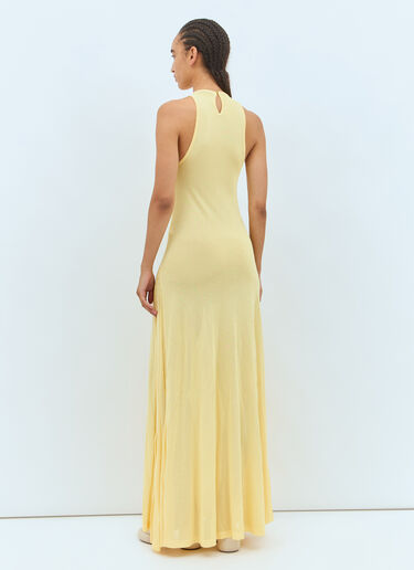 La Robe Maille Sculta Dress Jacquemus La Robe Maille Sculta Dress Yellow jac0258003