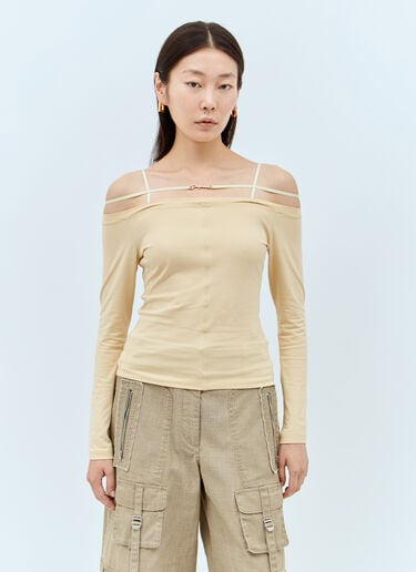 Jacquemus 르 티셔츠 시에라 베이지 jac0258020
