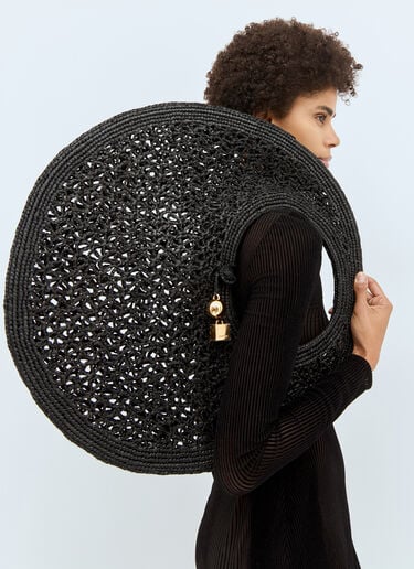 Le Rond Spiaggia Shoulder Bag Jacquemus Le Rond Spiaggia Shoulder Bag Black jac0258057