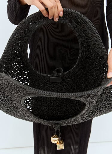 Le Rond Spiaggia Shoulder Bag Jacquemus Le Rond Spiaggia Shoulder Bag Black jac0258057