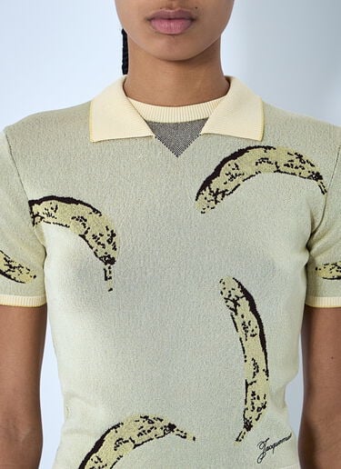 Jacquemus Le Polo Marino Shirt Yellow jac0260013