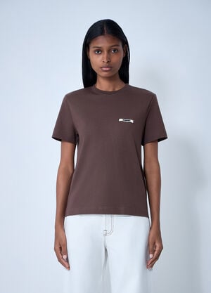 Jacquemus Le T-Shirt Gros Grain Brown jac0262010