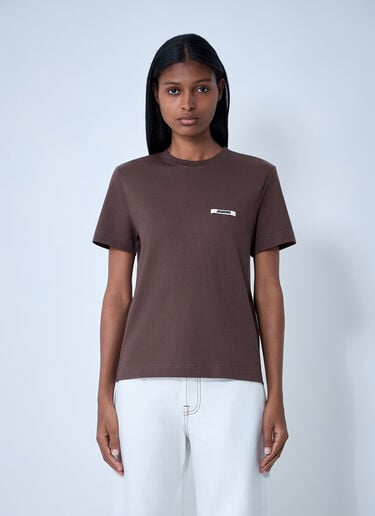 Jacquemus Le T-Shirt Gros Grain Brown jac0262010