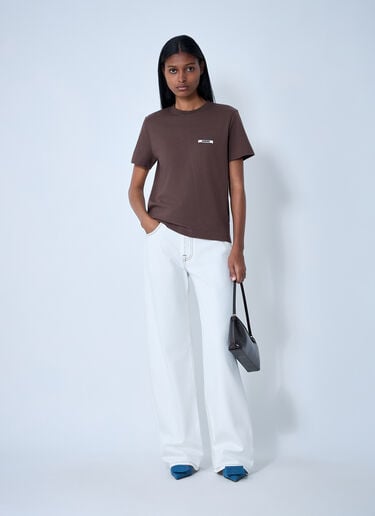 Jacquemus Le T-Shirt Gros Grain Brown jac0262010