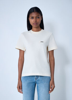 Jacquemus Le T-Shirt Gros Grain Beige jac0262018
