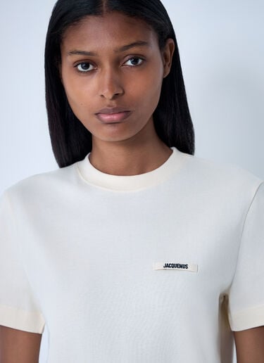 Jacquemus Le T-Shirt Gros Grain Beige jac0262018