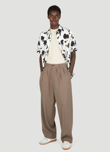 Jacquemus 로고 프린트 티셔츠 라이트 베이지 jac0354002
