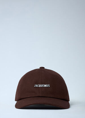 Jacquemus Logo Motif Baseball Cap Brown jac0362004