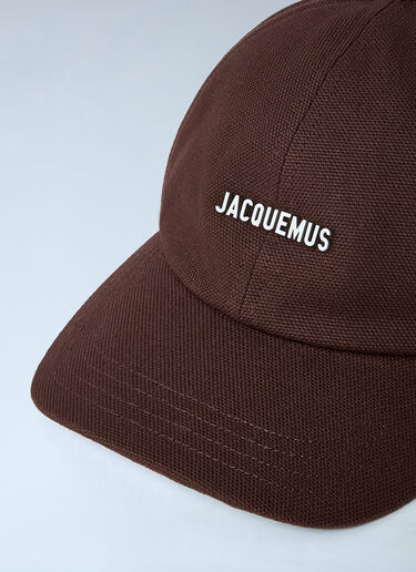 Logo Motif Baseball Cap Jacquemus Logo Motif Baseball Cap Brown jac0362004